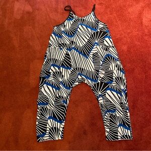 Free People Hot Shot Onesie Right On Track Black